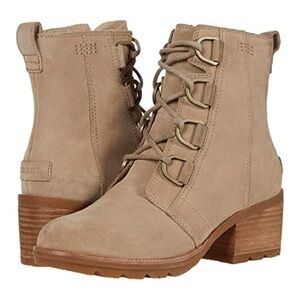 Sorel Women's Cate Lace Up Boot in Sandy Tan